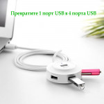 USB Hub UGreen CR106 4 port  usb2,0  1 metr
