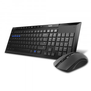 KEYBOARD+MOUSE RAPOO 8200G 2,4G Wireless Bluetooth RUS\ENG\BLACK