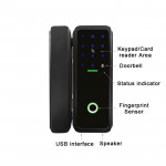 Smart Lock YOUHE YH-A9 Glass door Fingerprint Black