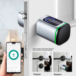 Smart Fingerprint lock YH-S1 Black YOUHE Finger, Key, Card, APP, BLE